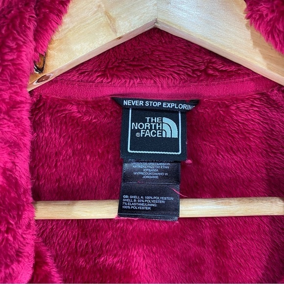 The North Face Women's‎ Fuzzy Fur Full Zip Up Winter Coat Jacket Pink Size Small - Picture 4 of 7